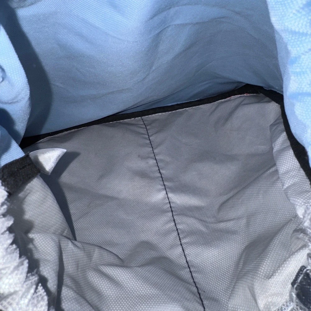 Adidas Alliance Drawstring Backpack Silver Blue OS Three Stripe Cinch Bag